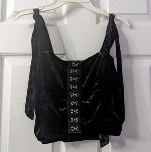 Velvet crop top